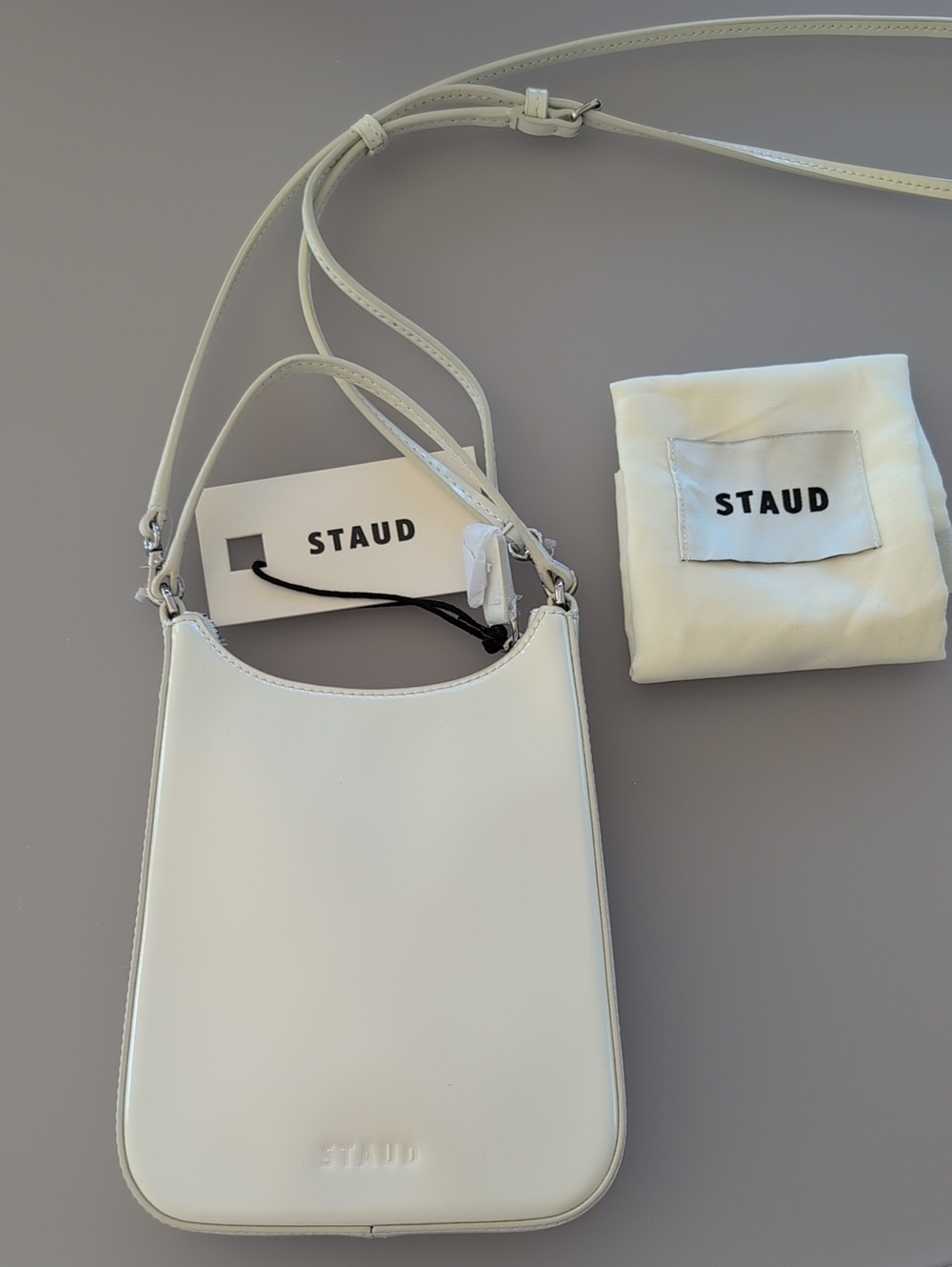 STAUD Bag NWT, Mini Alec Leather Shoulder Crossbody Bag